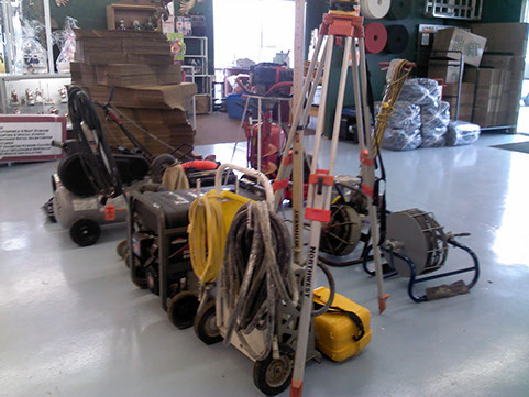 Rental equipment and moving supplies inside BC Tool