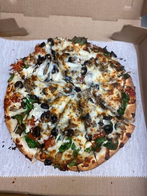 Artisan Greek pizza